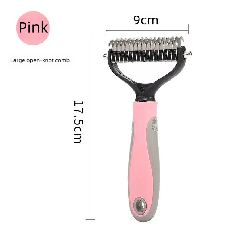 Brosse anti-mue double face pour chien et chat