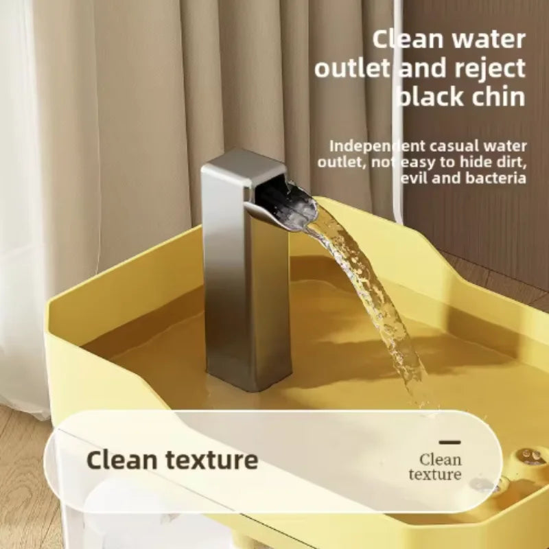 Fontaine à eau filtrante pour chat - 1,5L transparente