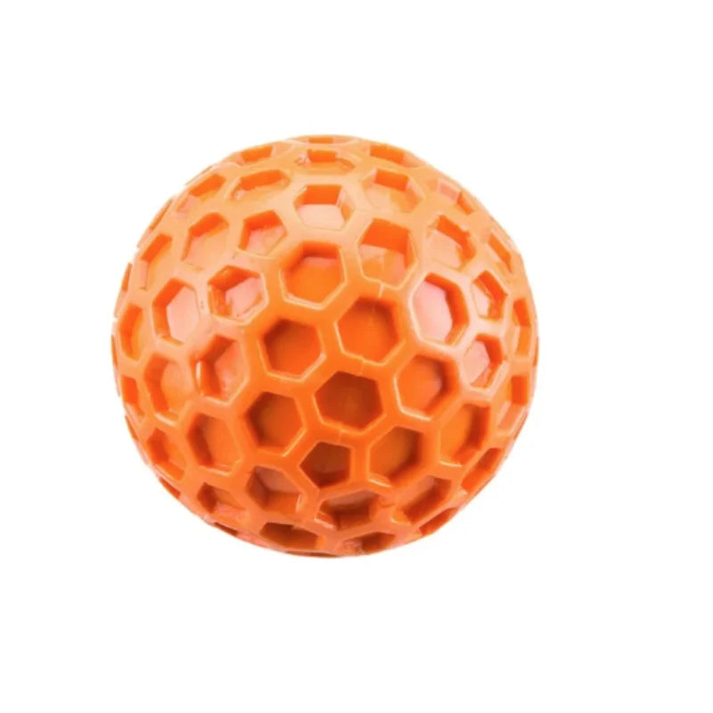 Balle interactive indestructible en caoutchouc pour chien