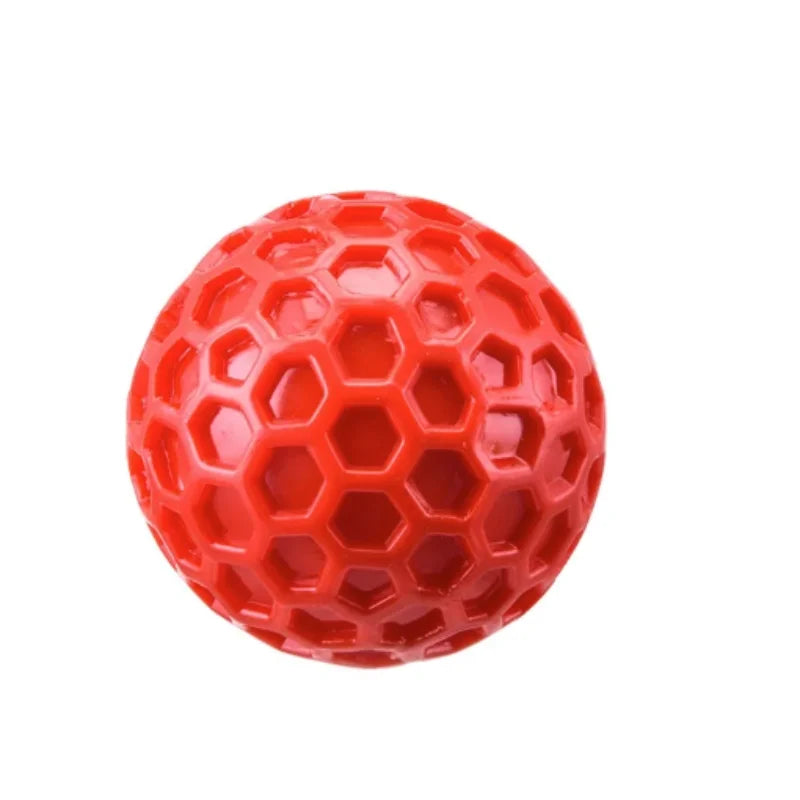 Balle interactive indestructible en caoutchouc pour chien