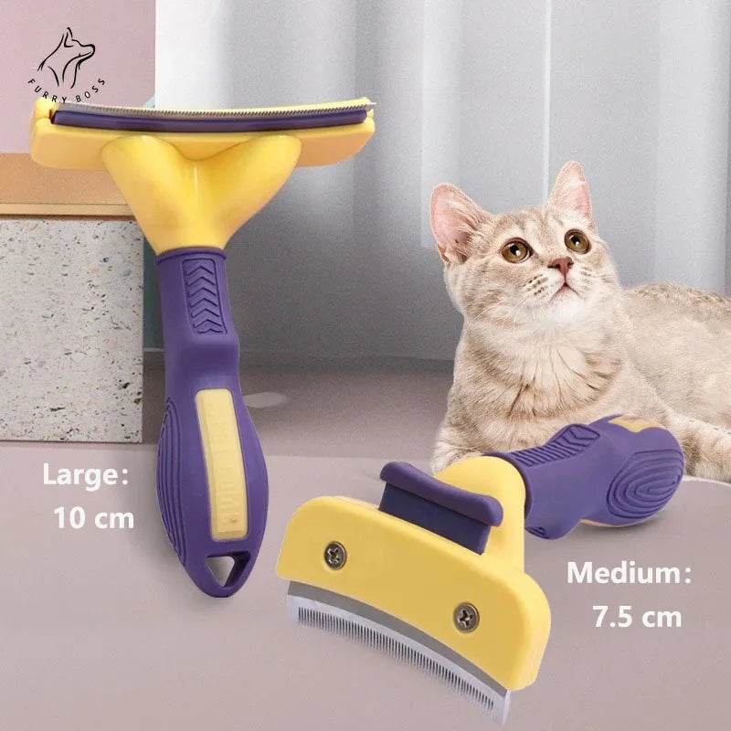 Peigne anti-mue pour chien et chat - Brosse de toilettage