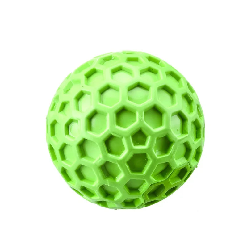 Balle interactive indestructible en caoutchouc pour chien