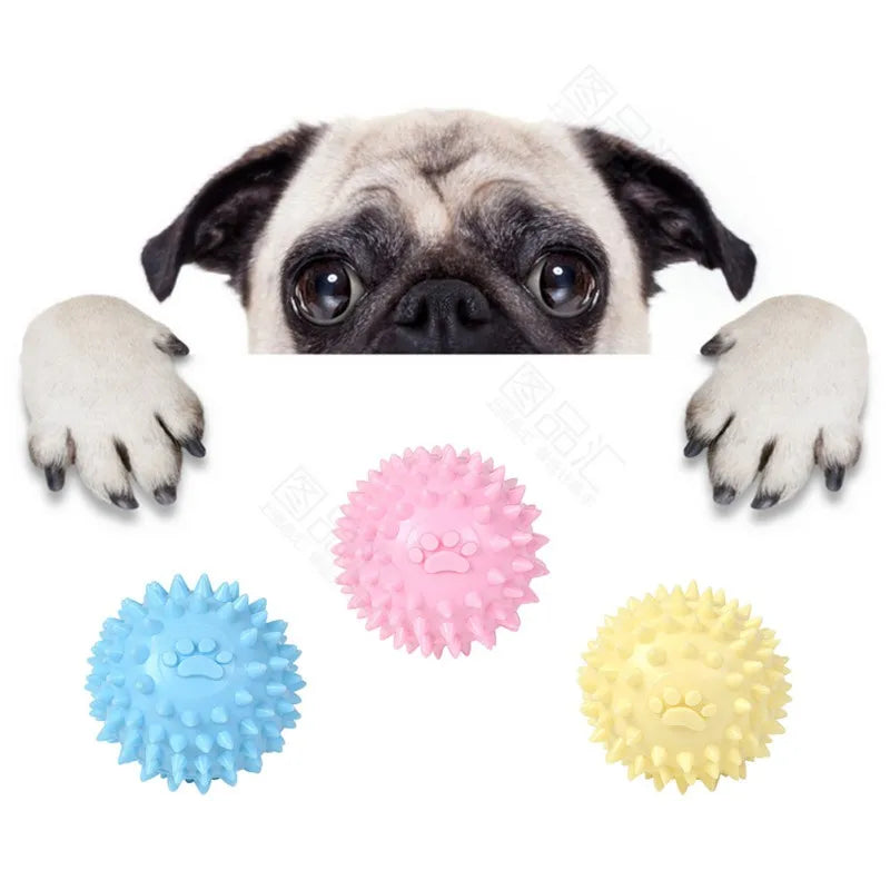 Balle de jeu en caoutchouc pour chien et chat